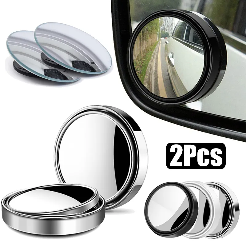 Blind Spot Mirror Wide Angle Convex 2Pcs - 360 ° Espejo Convexo Redondo de