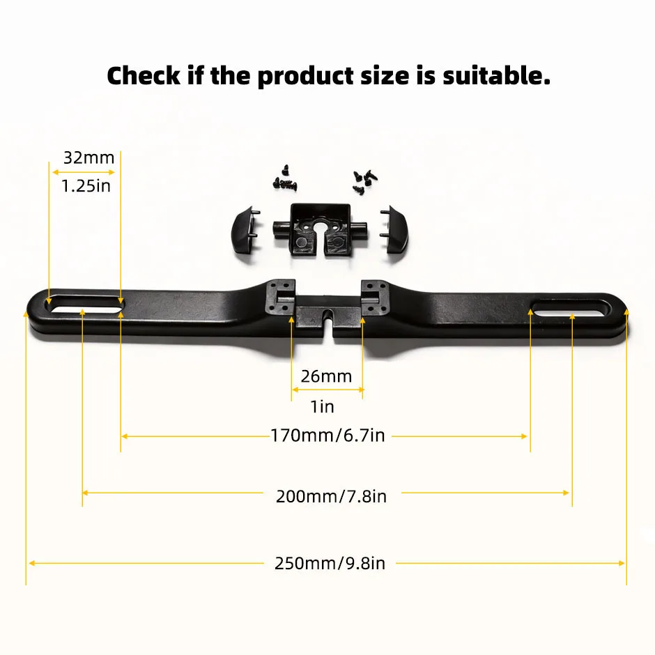 License Plate Backup Camera Frame Mount - Cámara de visión trasera HD, soporte