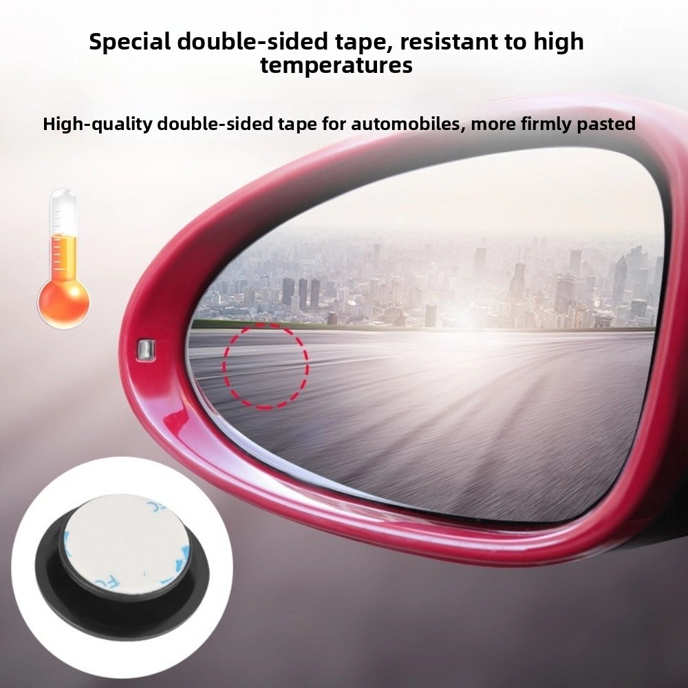 Blind Spot Mirror Wide Angle Convex 2Pcs - Juego de 2 Espejos de Punto