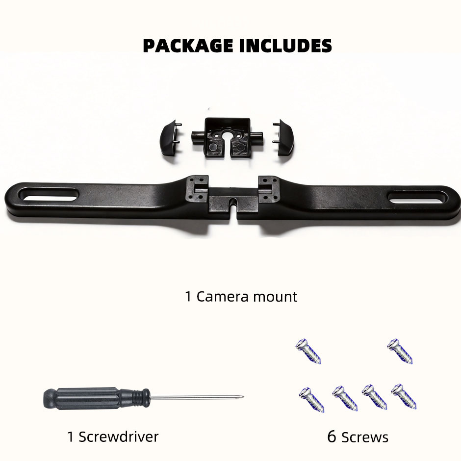 License Plate Backup Camera Frame Mount - Cámara de Respaldo con Soporte para