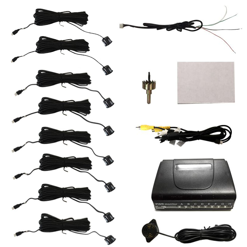 Car Parking Sensor 8 Sensor Front Rear - CITYCARAUTO - Kit de Radar de