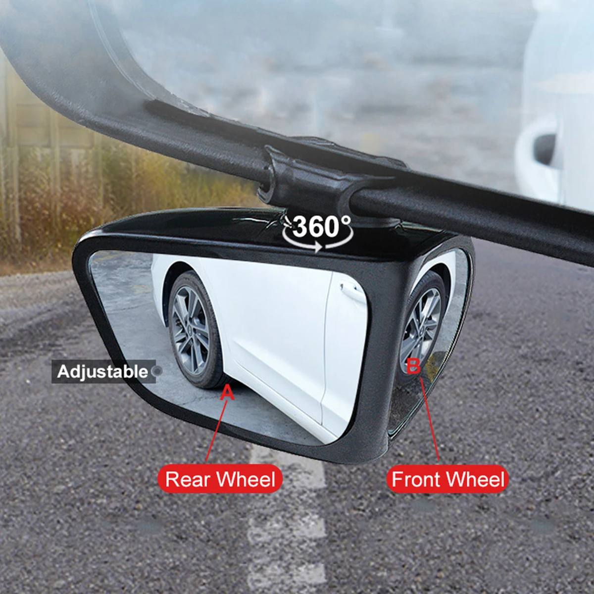 Blind Spot Mirror Wide Angle Convex 2Pcs - 2 Espejos Retrovisores para Auto 360