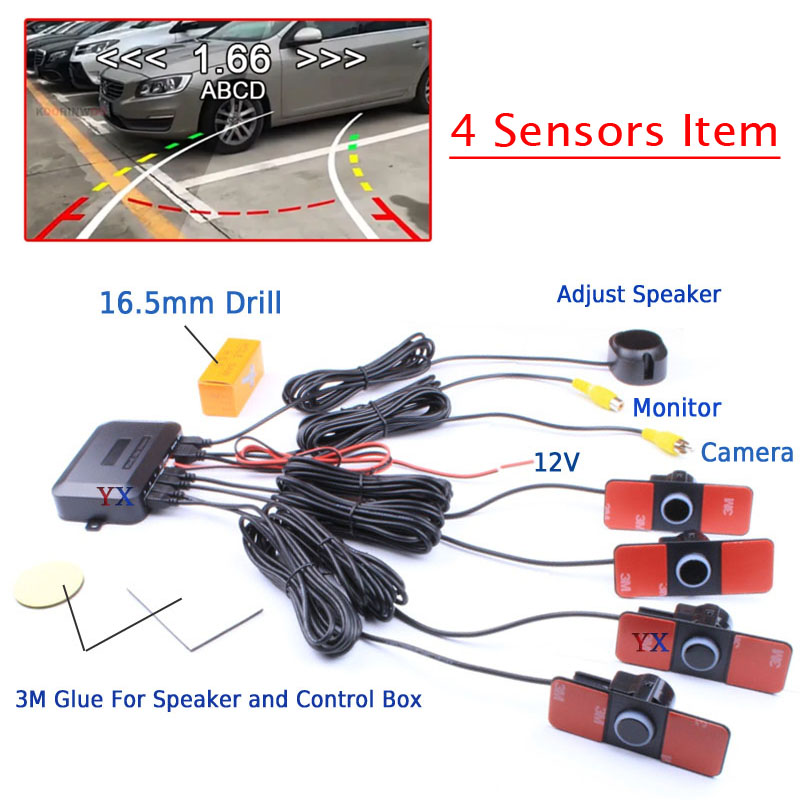 Koorinwoo-Sistema Inteligente  - Car Parking Sensor 8 Sensor Front Rear reseña y precio