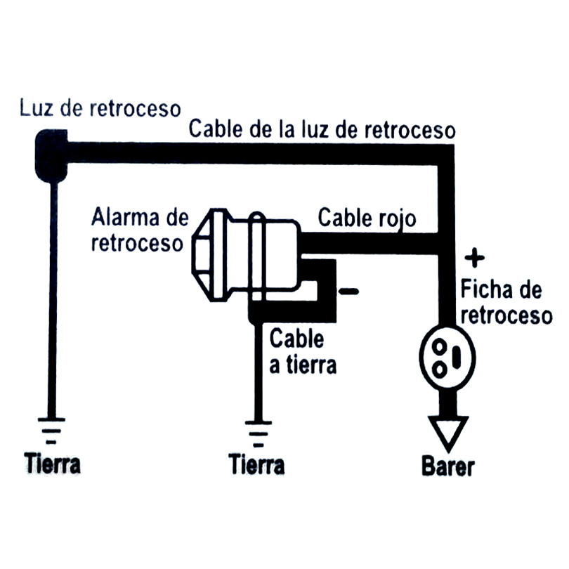 Accesorios de marcha atrás de  - Car Warning Buzzer Alarm Speaker Beeper reseña y precio
