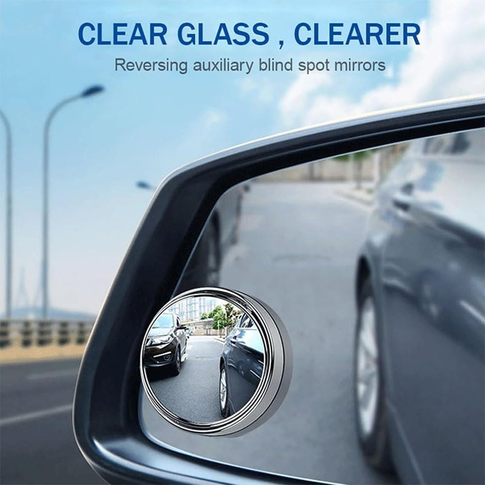 Espejo de punto ciego convexo  - Blind Spot Mirror Wide Angle Convex 2Pcs reseña y precio
