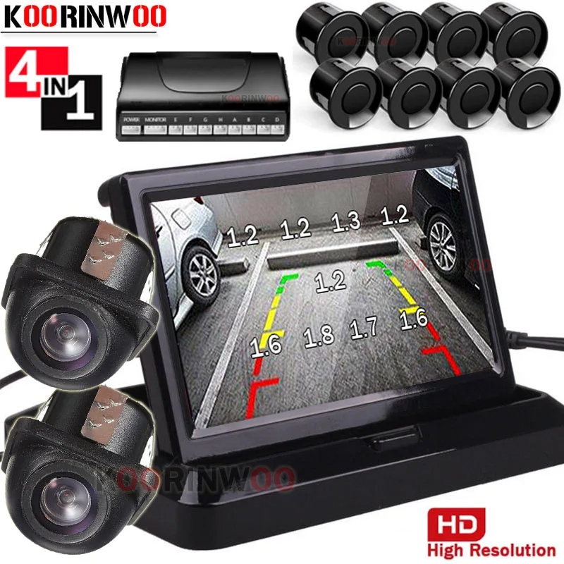Koorinwoo sensores de aparcami - Car Parking Sensor 8 Sensor Front Rear reseña y precio