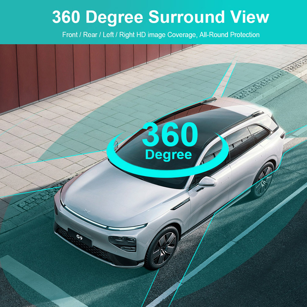 QMKJ-cámara envolvente de 360  - 360 Degree Bird View Car Camera System reseña y precio