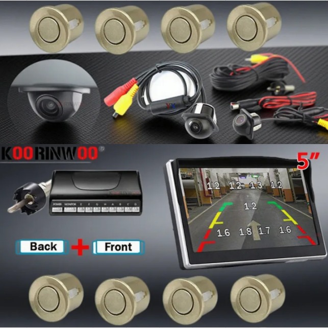 Sensores de aparcamiento elect - Car Parking Sensor 8 Sensor Front Rear reseña y precio