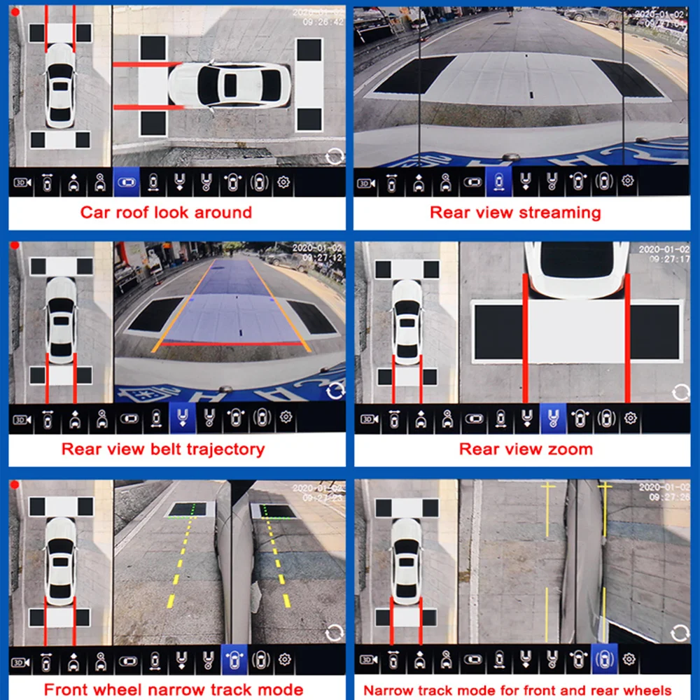 SMARTOUR Cámara 3D con Vista P - 360 Degree Bird View Car Camera System reseña y precio