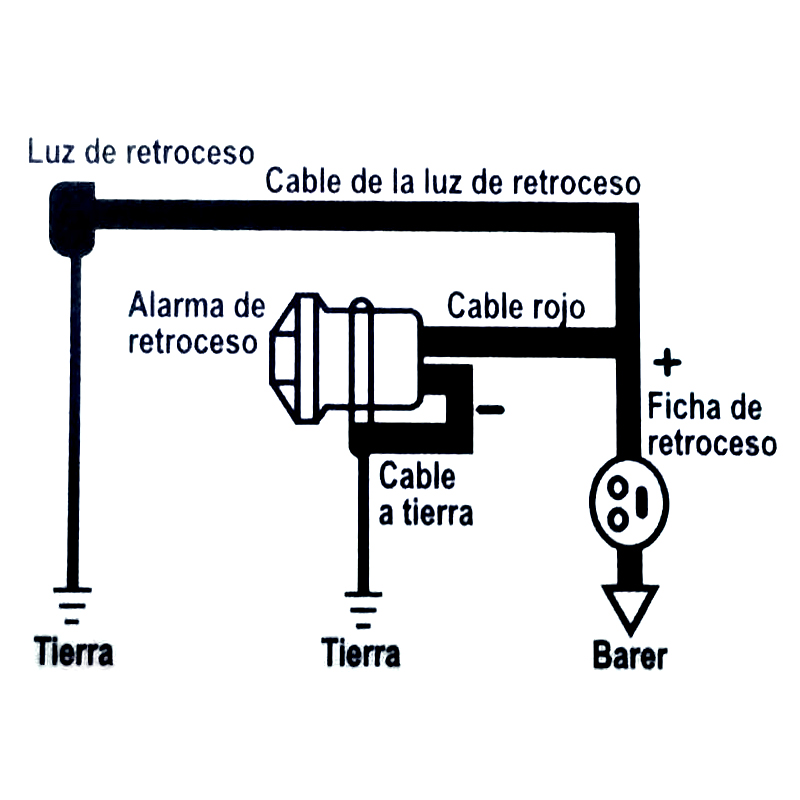 Accesorios de marcha atrás de  - Car Warning Buzzer Alarm Speaker Beeper reseña y precio