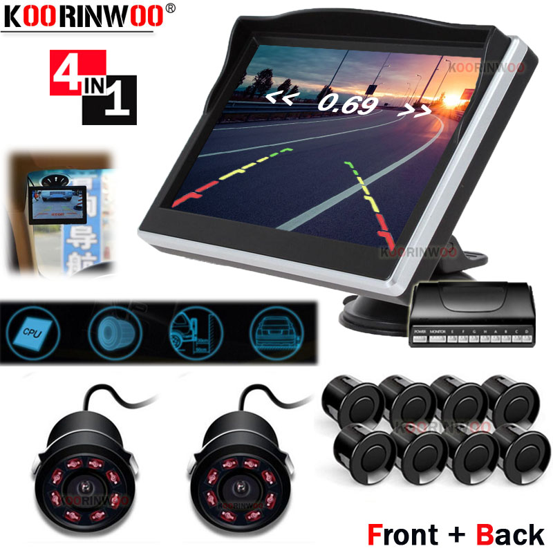 Koorinwoo 360 Bird Parktronic, - Car Parking Sensor 8 Sensor Front Rear reseña y precio