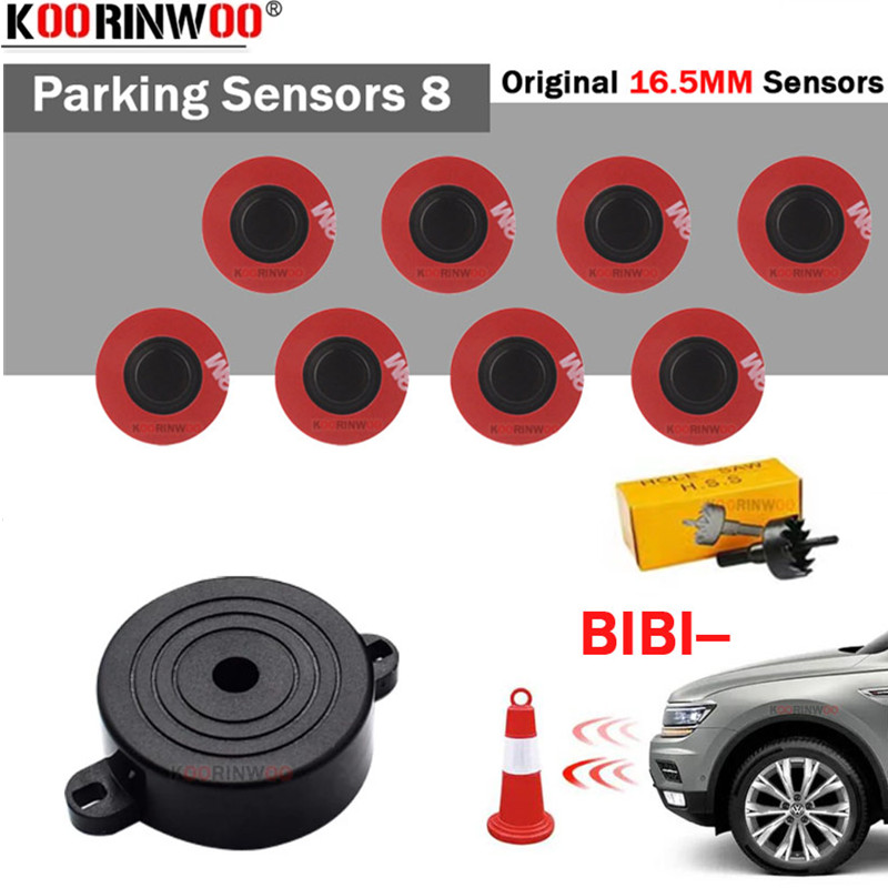 Sensores de Aparcamiento Koori - Car Parking Sensor 8 Sensor Front Rear reseña y precio