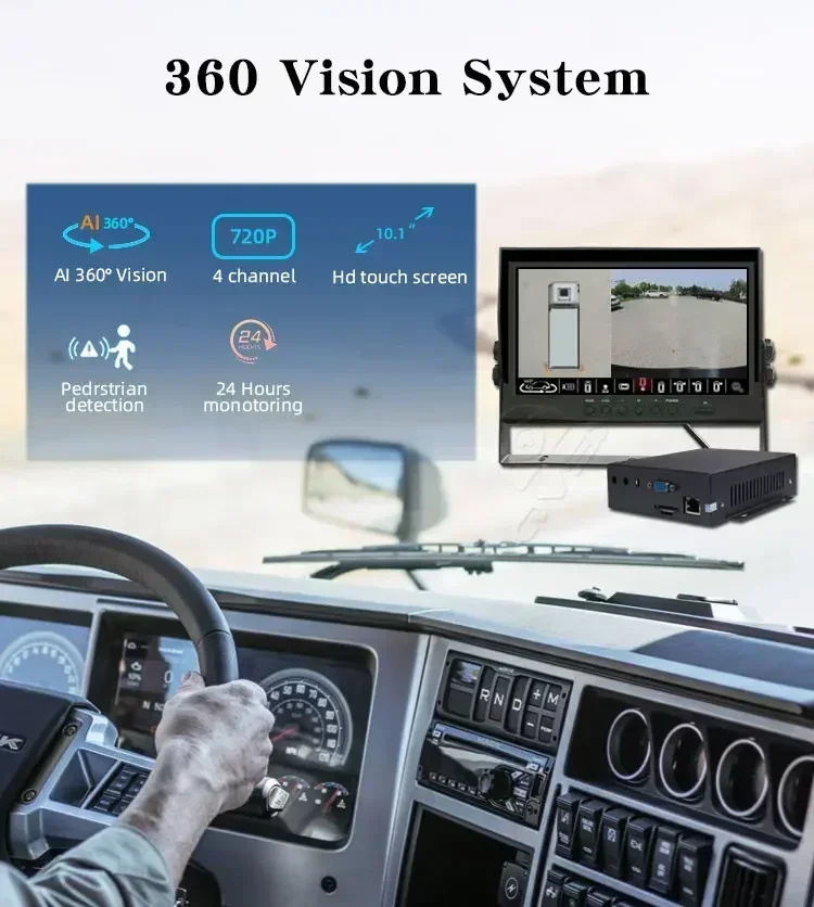 Vista trasera redonda 3D de 36 - 360 Degree Bird View Car Camera System reseña y precio