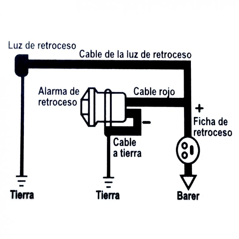 Bocina de alarma de marcha atr - Car Warning Buzzer Alarm Speaker Beeper reseña y precio