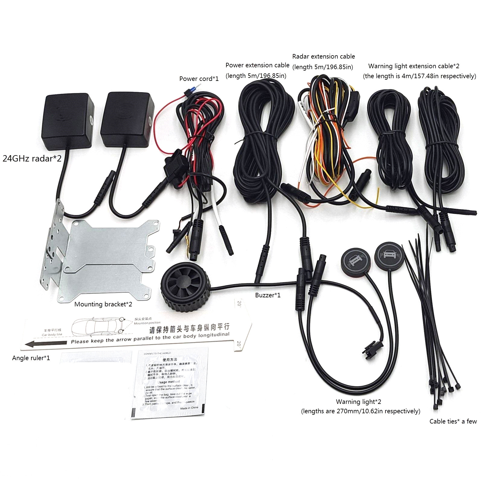 Radar de onda milimétrica de 2 - Blind Spot Detection System 24Ghz Radar reseña y precio