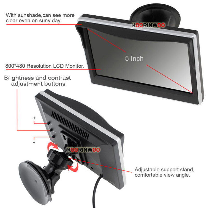 Koorinwoo Intelligent Parktron - Car Parking Sensor 8 Sensor Front Rear reseña y precio